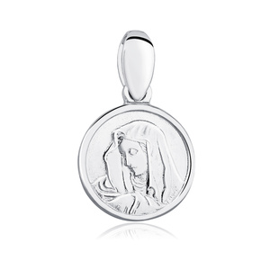 Colgante de Plata de ley 925 Virgen María Bendita
