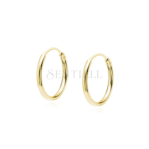 Silver (925) gold-plated earrings hoop