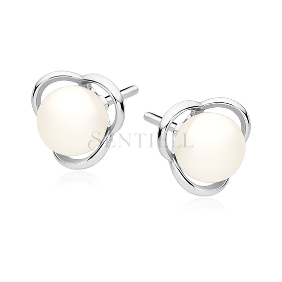 Plata de ley 925 pearl earrings