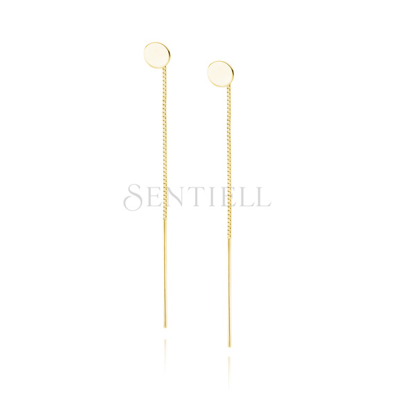 Silver (925) gold-plated earrings circles