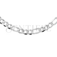 Silver (925) diamond-cut chain - figaro extra flat Ø 180