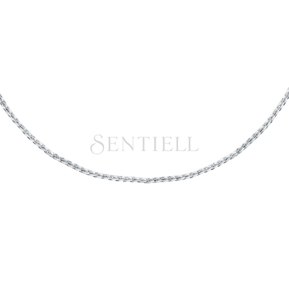 Silver (925) rhodium-plated Spiga chain - fox tail