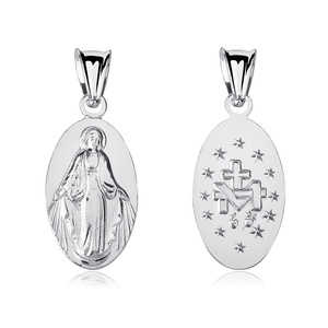 Colgante de Plata de ley 925 Virgen Milagrosa