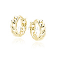 Silver (925) gold-plated earings - chain imitation