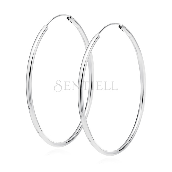 Silver (925) earrings hoop