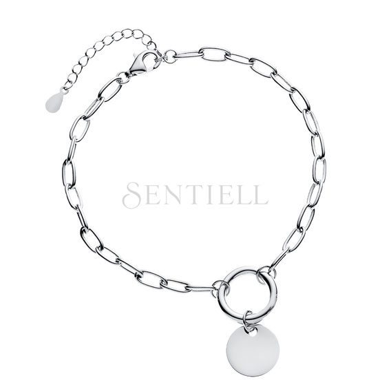 Silver (925) textured bracelet