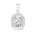 Silver (925) pendant - Jesus Christ / Scapular Mary