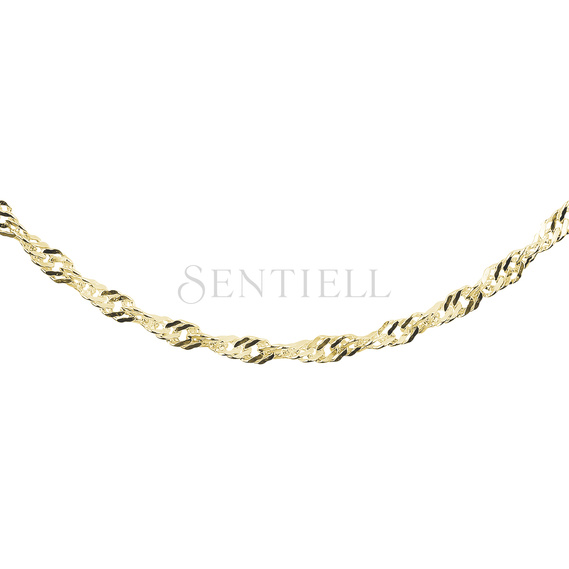 Silver (925) chain singapur  Ø 050 - gold-plated