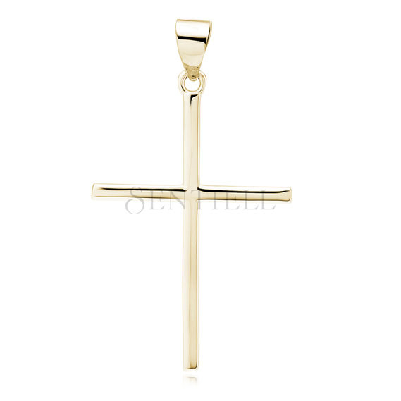 Silver (925) gold-plated pendant cross