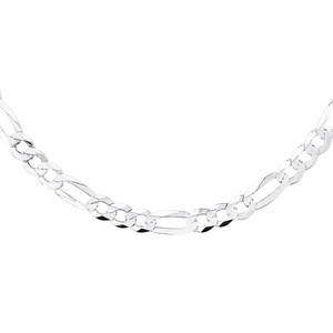 Silver (925) diamond-cut chain - figaro extra flat Ø 200