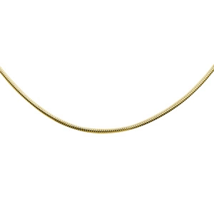 Silver (925) gold-plated chain 8 sides snake  Ø 160