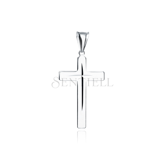 Silver (925) diamond cut pendant cross