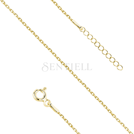 Silver (925) anklet diamond cut anchor chain