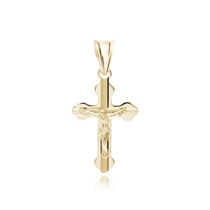 Silver (925) gold-plated pendant cross