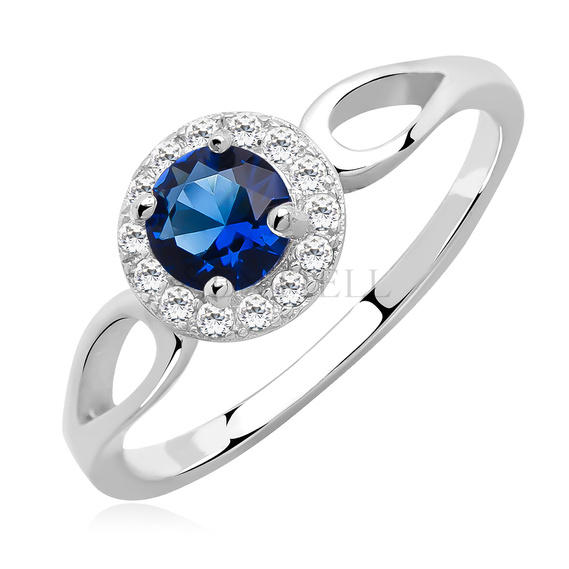 Silver (925) ring with sapphire zirconia