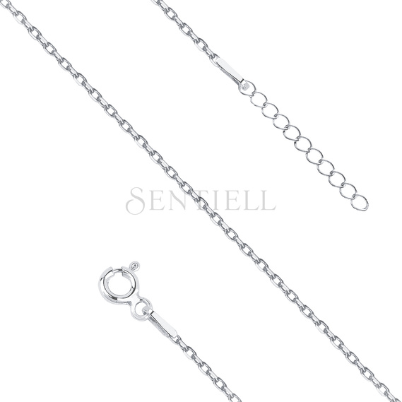 Silver (925) anklet diamond cut anchor chain