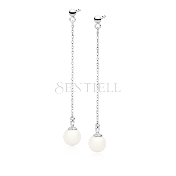 Silver (925) pearl earrings