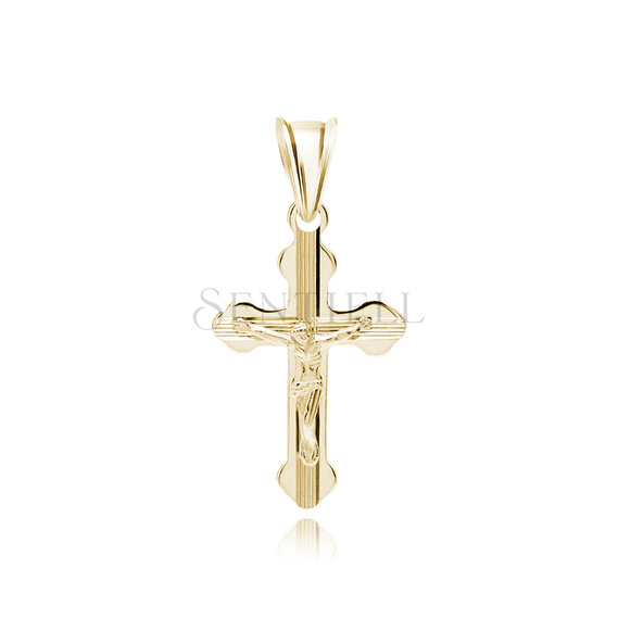 Silver (925) gold-plated pendant cross