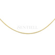 Silver (925) Venetian box chain, diamond-cut, gold-plated