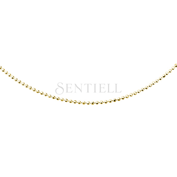 Silver (925) ball chain necklace 8L - gold plated