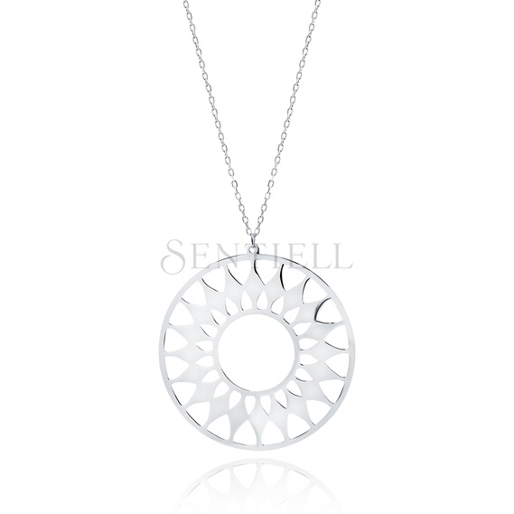 Silver (925) necklace - mandala