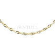 Silver (925) chain singapur  Ø 050 - gold-plated