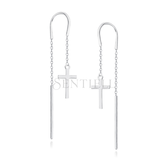 Silver (925) earrings - crosses