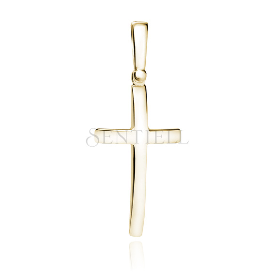 Silver (925) gold-plated pendant cross