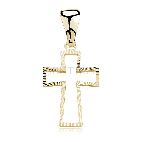 Silver (925) gold-plated pendant cross