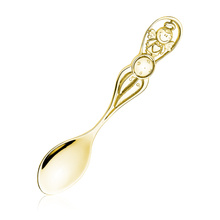 Silver (925) Christening gold-plated spoon for baby