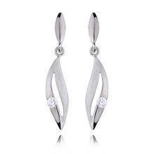 Silver (925) Earrings white zirconia