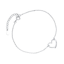 Silver (925) bracelet - heart