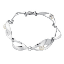 Silver (925) bracelet with pearl