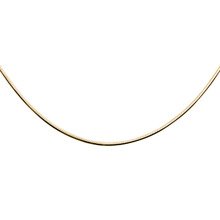 Silver (925) chain 8 sides snake  Ø 015 - gold-plated