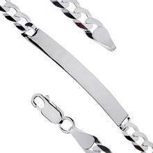 Silver (925) chain bracelet - curb ID extra flat Ø 140