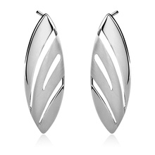 Silver (925) earrings elegant satin