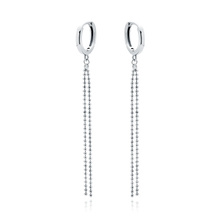 Silver (925) earrings with chains