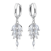 Silver (925) earrings with white zirconias