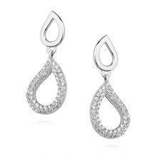 Silver (925) earrings with zirconia