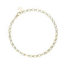 Silver (925) gold-plated bracelet - heart