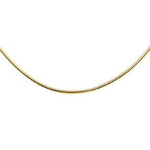 Silver (925) gold-plated chain 8 sides snake  Ø 160