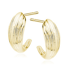 Silver (925) gold-plated earrings