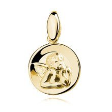 Silver (925) gold-plated pendant - Angel