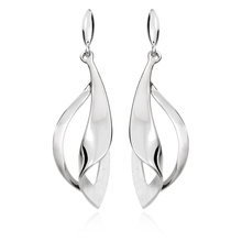 Silver (925) long earrings