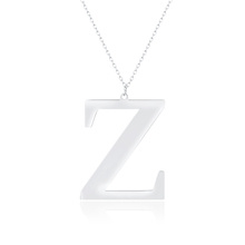 Silver (925) necklace - letter Z