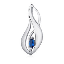 Silver (925) pendant with sapphire zirconia