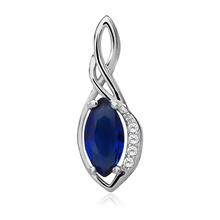 Silver (925) pendant with sapphire zirconia