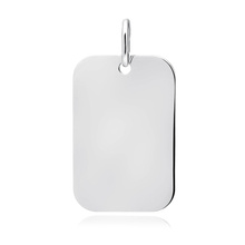 Silver (925) rectangle pendant
