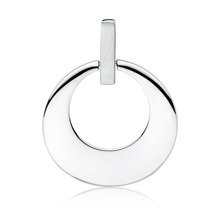 Silver (925) round elegant pendant