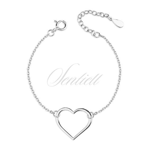 Silver (925) bracelet heart